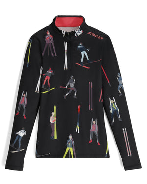 Womens Vivid Half Zip - Vintage Vibes Black VINTAGE VIBES BLACK / S