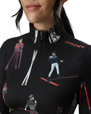 Womens Vivid Half Zip - Vintage Vibes Black VINTAGE VIBES BLACK / S