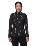 Womens Vivid Half Zip - Vintage Vibes Black VINTAGE VIBES BLACK / S
