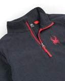 Kids Speed Fleece Half Zip Zip T-Neck - Black
