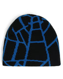 Mens Reversible Web Beanie - Cobalt