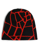 Mens Reversible Web Beanie - Spyder Red