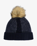Women's Plait Pom Hat - Slate Blue