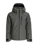 Gray jacket with a hood on a white background