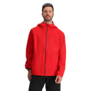 Mens Clutch Shell Jacket - Spyder Red
