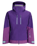 Purple jacket with gray accents on a white background