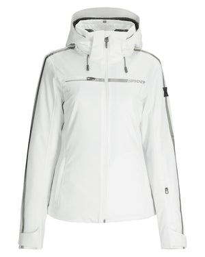 White jacket with gray accents on a white background