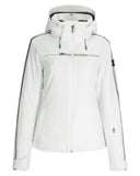 White jacket with gray accents on a white background