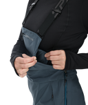 Womens Solitaire Bib Pants - Slate Blue