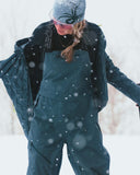 Womens Solitaire Bib Pants - Slate Blue