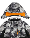 Boys Impulse Jacket - Black Block Camo