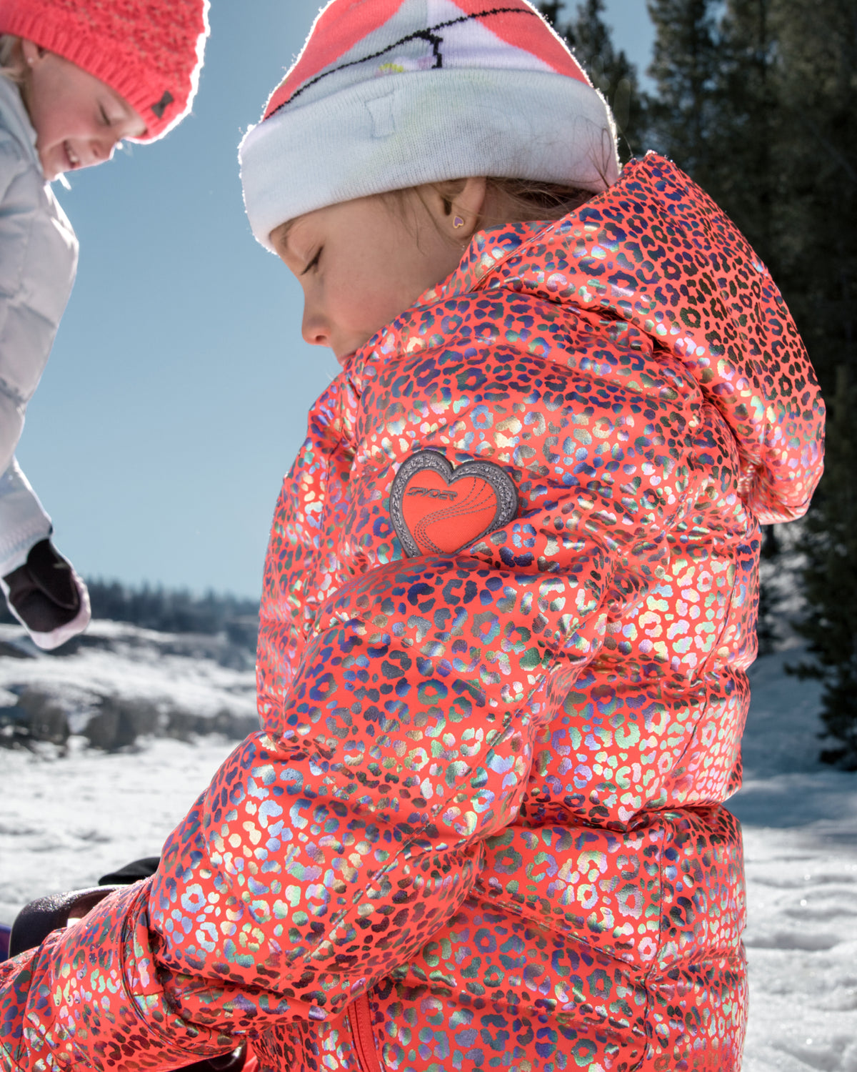 Girls' Zadie Synthetic Down Jacket - Leopard