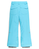 Light blue ski pants on a white background