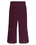 Maroon pants with a brand logo on a white background