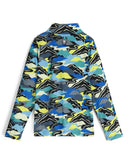 Boys International Half Zip T-Neck - Cobalt Mountain Clouds