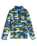 Boys International Half Zip T-Neck - Cobalt Mountain Clouds