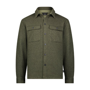 Men's Sweater Fleece Shacket - Dusty Green
