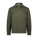 Men's Sweater Fleece Shacket - Dusty Green