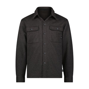 Men's Sweater Fleece Shacket - Pewter