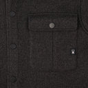 Men's Sweater Fleece Shacket - Pewter