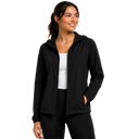 Women's Twill Full Zip Jacket - Black