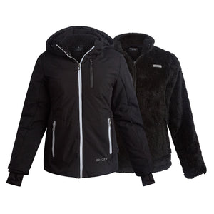 Womens 3 in 1 Jacket - Black