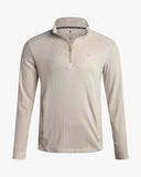 Men's Corduroy Double Knit Quarter Zip - Bone