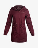 Women's Long Spyder Lite Jacket - Burgundy