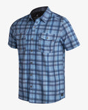 Men's Seaside Collared Shirt- Dusty Blue