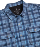 Men's Seaside Collared Shirt- Dusty Blue