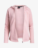Women's Mink Fleece Zip Sweater - Mauve Rose