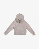 Women's Scuba Zip Hoodie - Bone