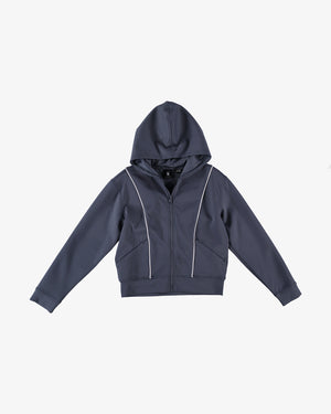 Women's Scuba Zip Hoodie - Midnight Blue