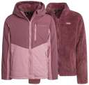 Girls' 3-in-1 Jacket - Mauve