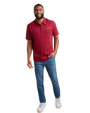 Mens Short Sleeve Interlock - Redwood