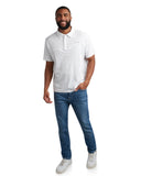 Mens Short Sleeve Interlock - White