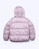 Girls Silk Shine Puffer Jacket - Dusty Grape