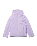 Light purple jacket with a hood on a white background