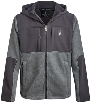 Boys' Sweater Fleece Jacket - Pewter