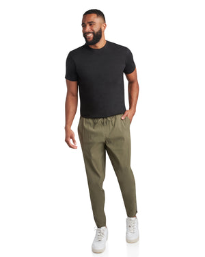 Mens Nylon Pull-On Tech - Olive