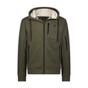 Mens Sherpa Hoodie - Olive