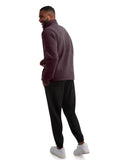 Men's Stripe Fleece Full Zip - Black