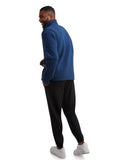 Men's Stripe Fleece Full Zip - Navy