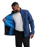 Men's Stripe Fleece Full Zip - Navy