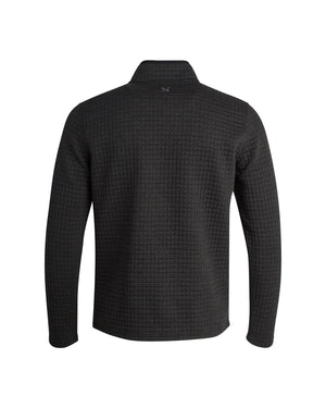 Men's Box Quilt Quarter Zip - Black