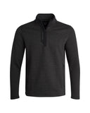 Men's Box Quilt Quarter Zip - Black