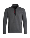 Men's Box Quilt Quarter Zip - Grey