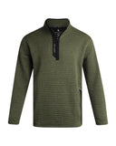 Men's Box Quilt Quarter Zip - Olive