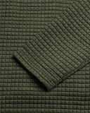 Men's Box Quilt Quarter Zip - Olive
