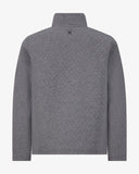 Men's Diamond Quilt Quarter Zip - Grey